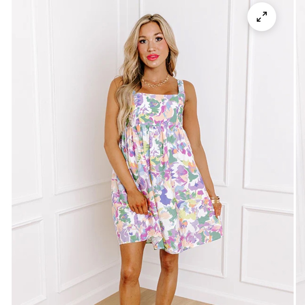 FEELING BUTTERFLIES FLORAL ROMPER IN ORCHID